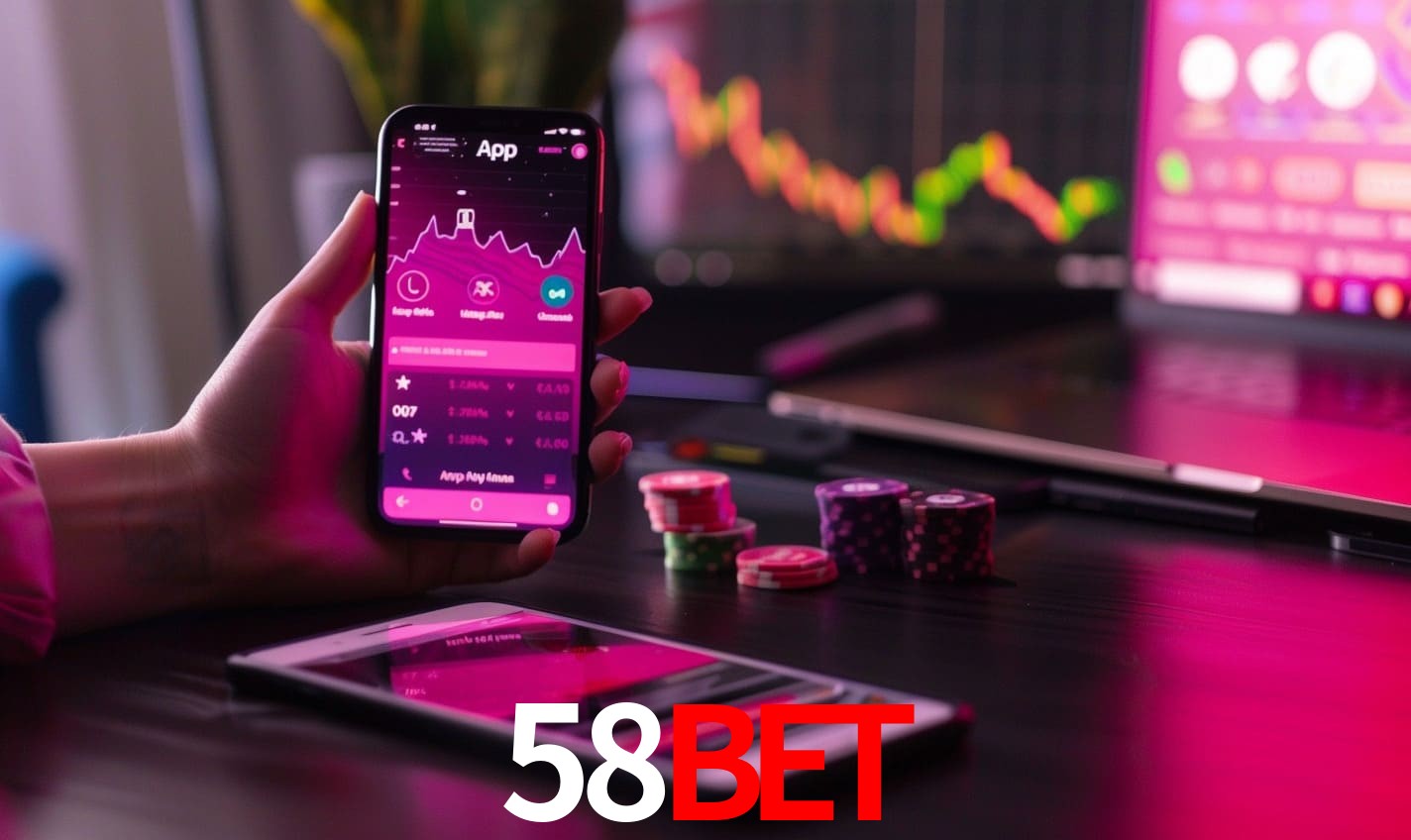 Comparação APP mobile vs versão web da 58BET